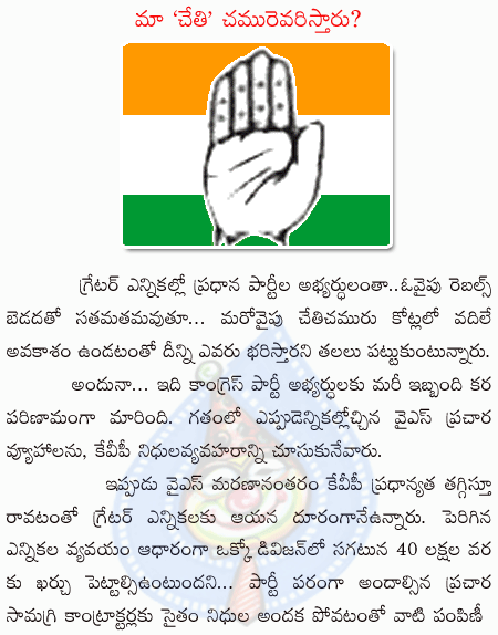 greater hyd elections,congress,clp commitee,publicity  greater hyd elections, congress, clp commitee, publicity